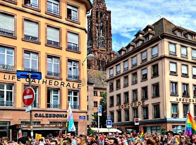 Life Cathedrale City-center Place Gutenberg Strasbourg
